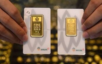 Harga Emas Antam Kembali Melesat