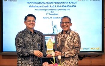 BNI Tambah Fasilitas Kredit Rp10 Triliun ke Pegadaian, Total Pembiayaan Capai Rp25,1 Triliun