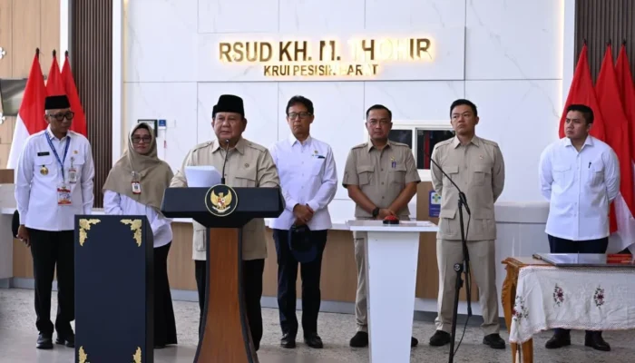 Presiden Prabowo Resmikan RSUD K.H. Muhammad Thohir Krui, Hadirkan Layanan Kesehatan Modern Masyarakat Pesisir Barat