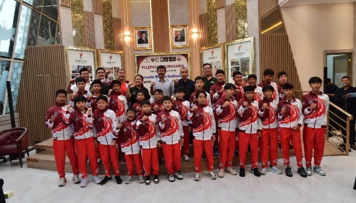 Kemenpora Lepas Tim Sepak Bola Pelajar Garuda Muda ke AFC Vietnam Hanoi International 2026
