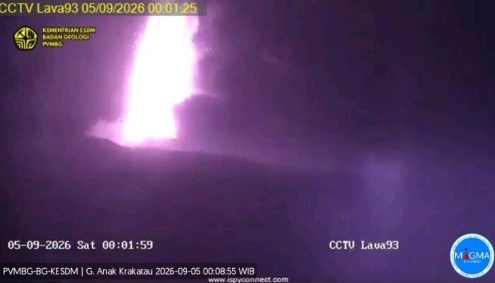 Erupsi Menerus Gunung Anak Krakatau Disertai Dentuman, BNPB Imbau Masyarakat Tetap Tenang dan Waspada